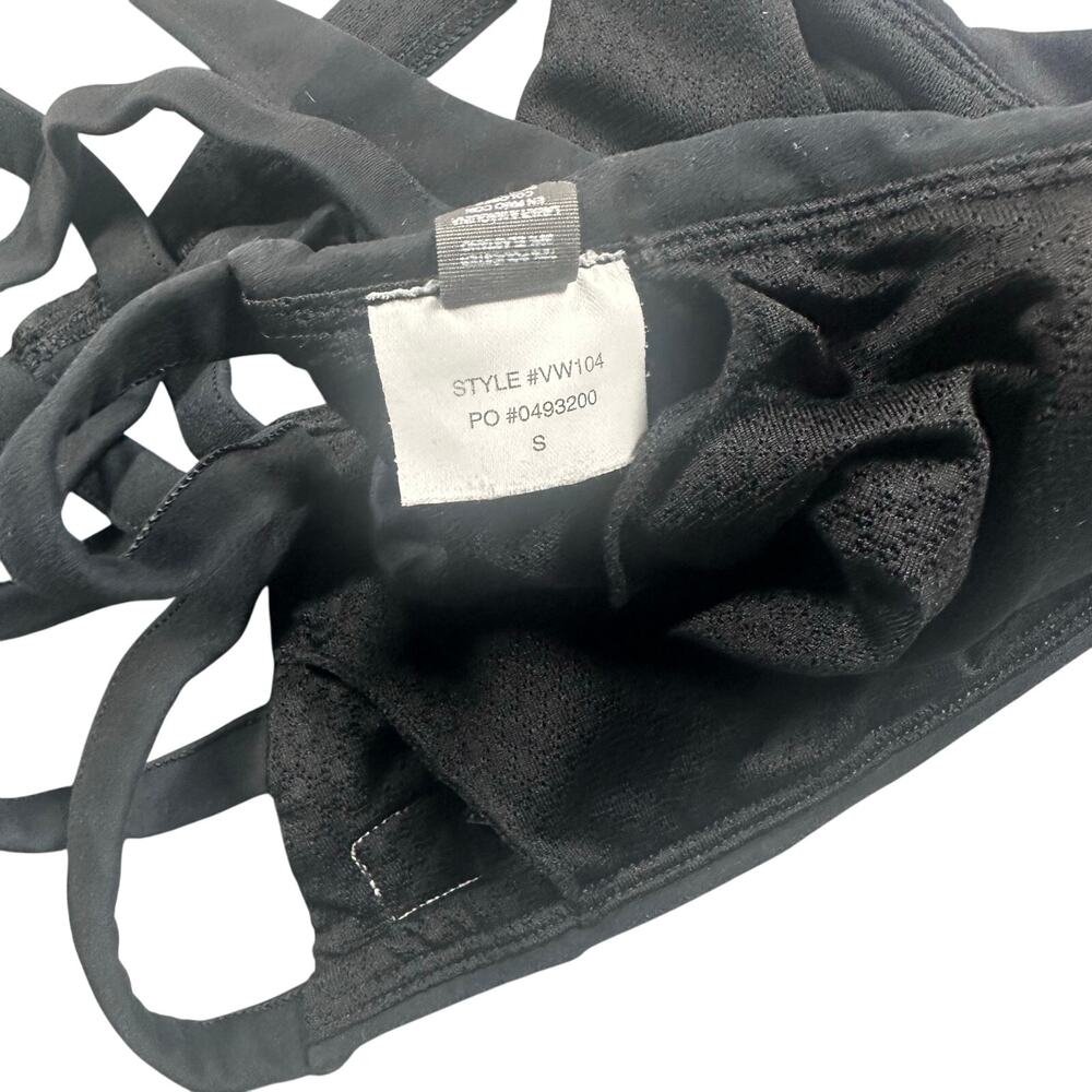 Vuori Strappy Back Black Camo Yosemite Bra Women's Small Low Support Yoga Sports - Picture 4 of 4